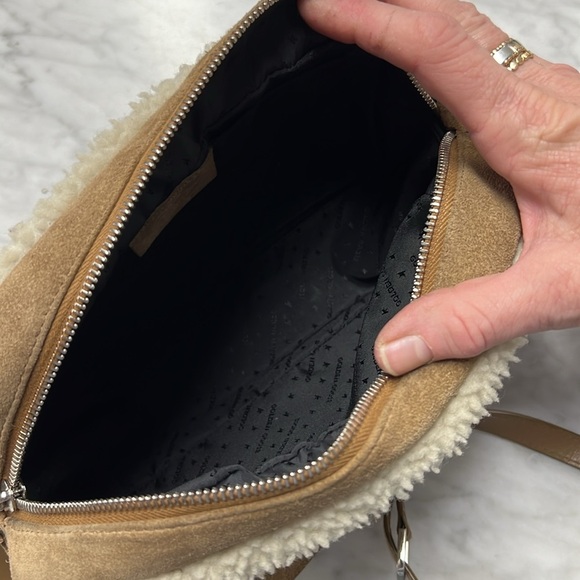 Golden Goose Star Suede and Sherling Crossbody Handbag - Picture 12 of 16